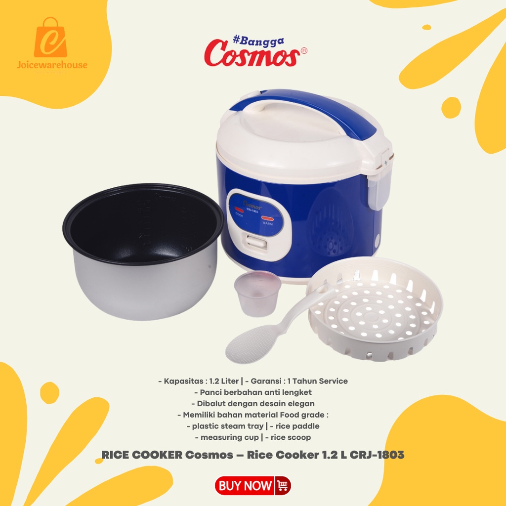 MAGIC COM / magicom / RICE COOKER Cosmos – Rice Cooker 1.2 L CRJ-1803