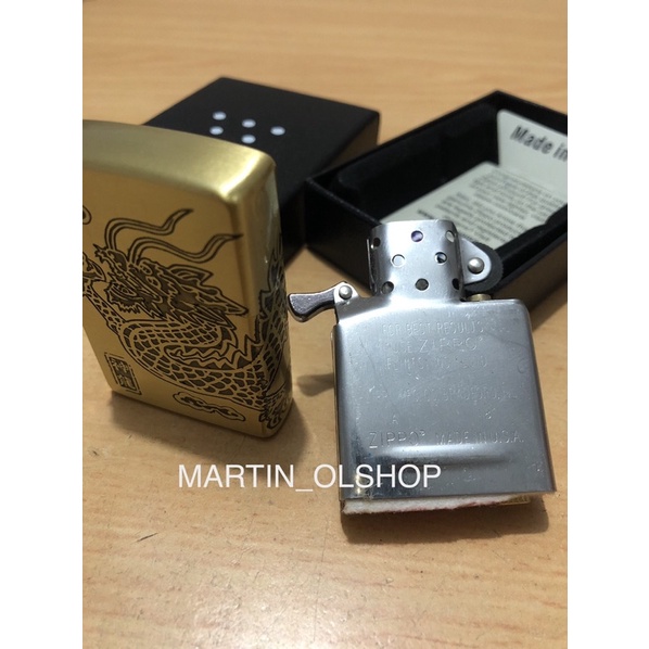 Zippo Motif Grafir Zippo Motif Naga/Dragon full Casing Zippo Premium