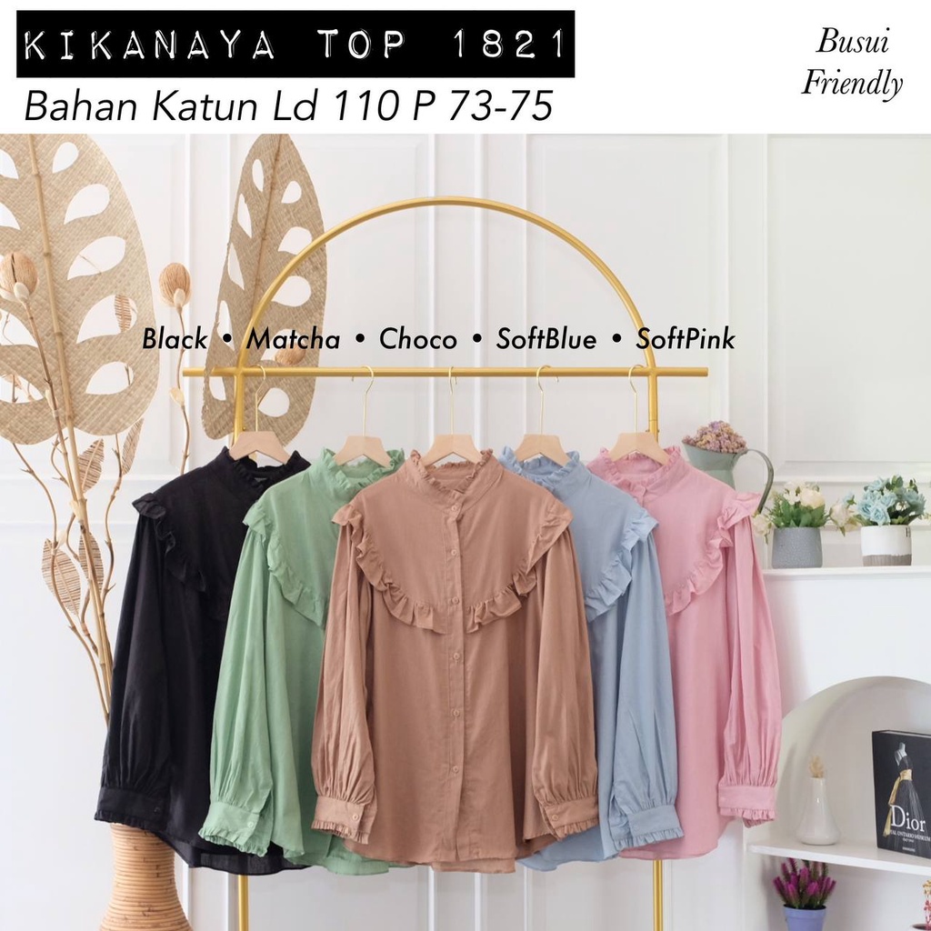 KIKANAYA TOP / ATASAN / KEMEJA / BLOUSE / ATASAN KERJA