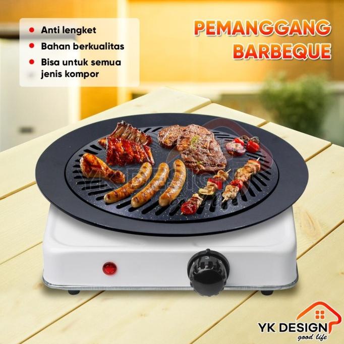 YK DESIGN Tempat Pemanggang Daging BBQ Grill Pan /Alat panggang YK-818