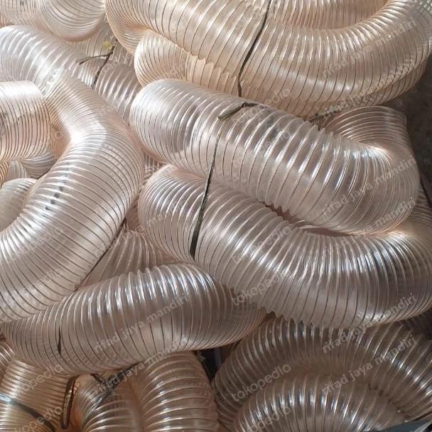 Pu ducting hose 2 inch selang flexible vacuum serbuk kayu