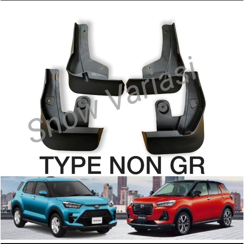 Mud Guard Karpet Lumpur Toyota Raize Daihatsu Rocky 2021 2022 2023 TYPE NON / GR SPORT