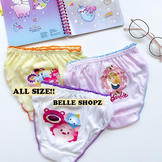 Set Isi 3Pcs Celana Dalam Anak Karakter Cd Anak MURAH Keties
