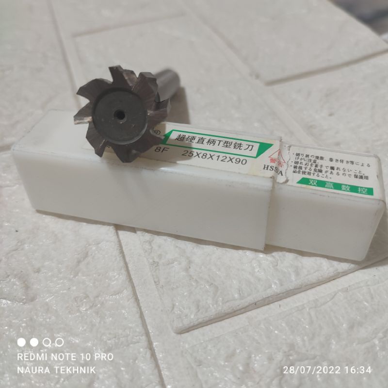 T Slot 28*8 HSS 8 flute cutter T 25 mm T slot
