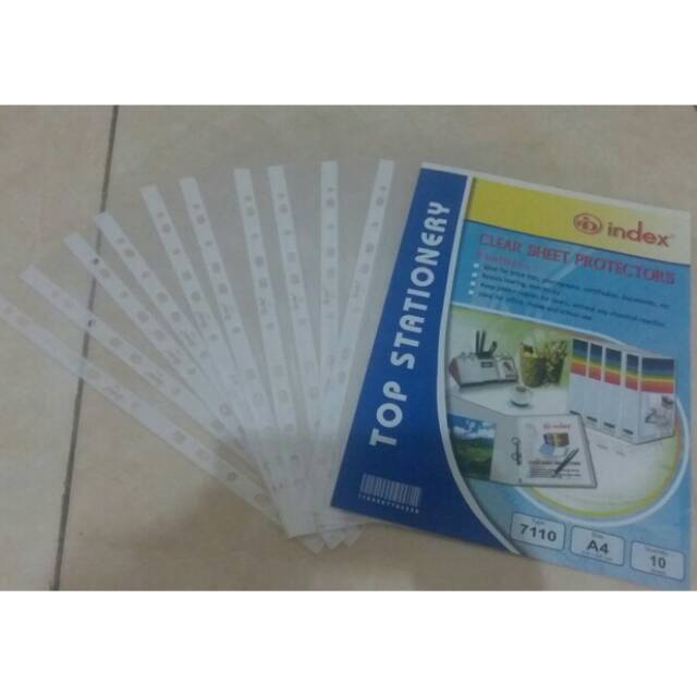 

PP Pocket / Sheet Protector Index A4
