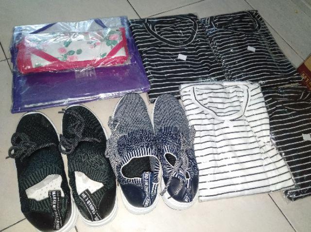 [bisa Cod] Promo Murah Rak Gantung Sepatu Motif Bunga Full Resleting Kualitas Terbaik Dan Termurah