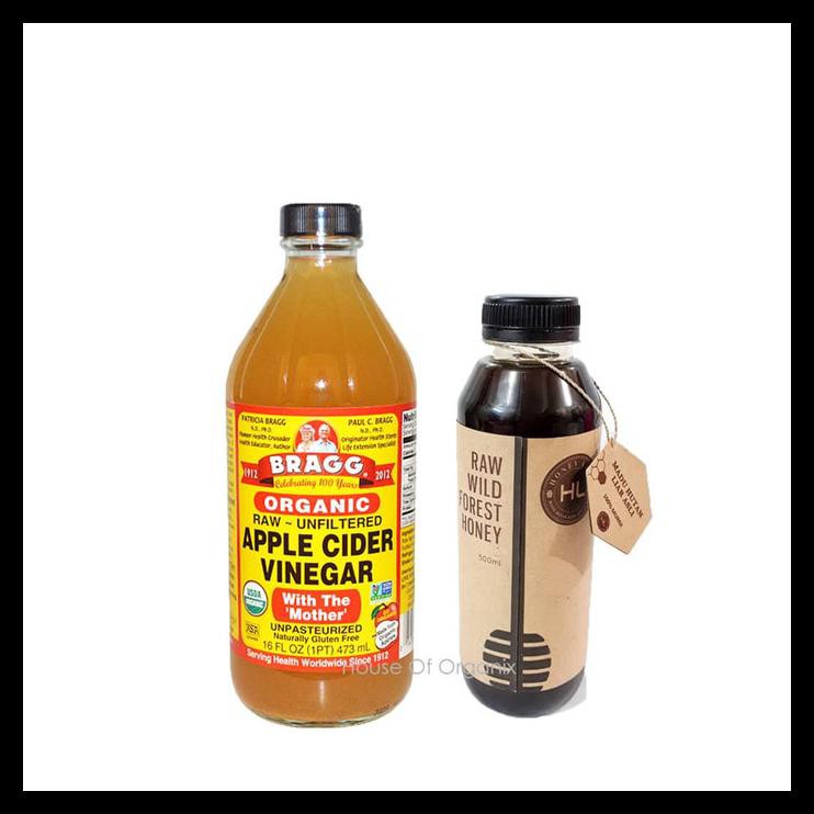 

Hot Sale Bragg Apple Cider Vinegar 473 Ml + Honey Life Raw Wild Forest - 500 Ml