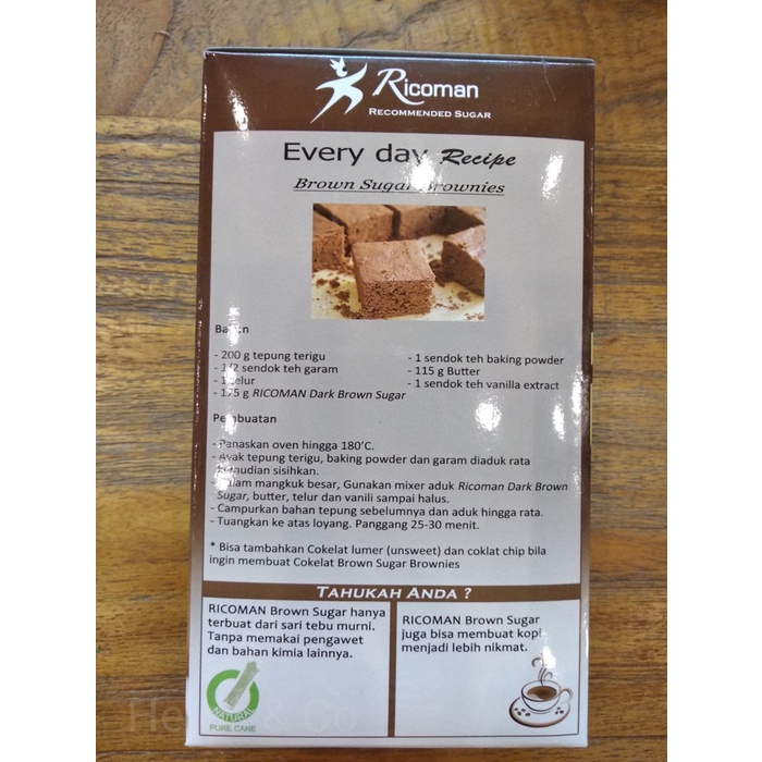 

Fe01Gg Ricoman Dark Brown Sugar / Dark Brown Sugar 500Gr F30E1F111