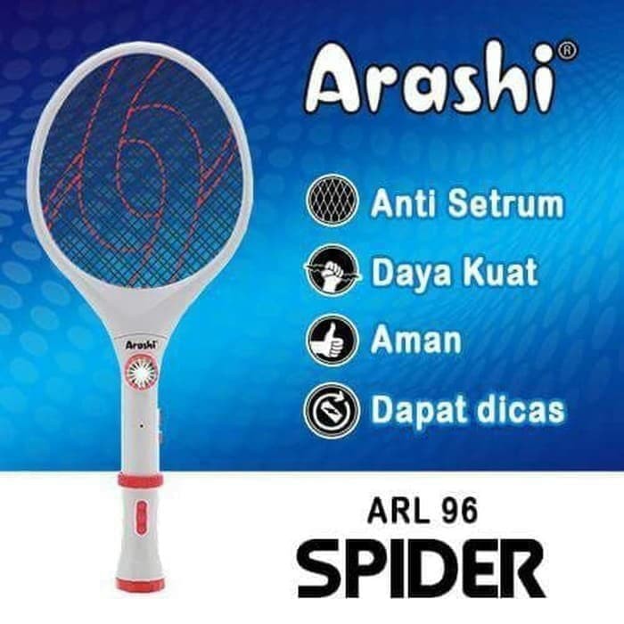 Raket Nyamuk Listrik Arashi Spider ARL 96