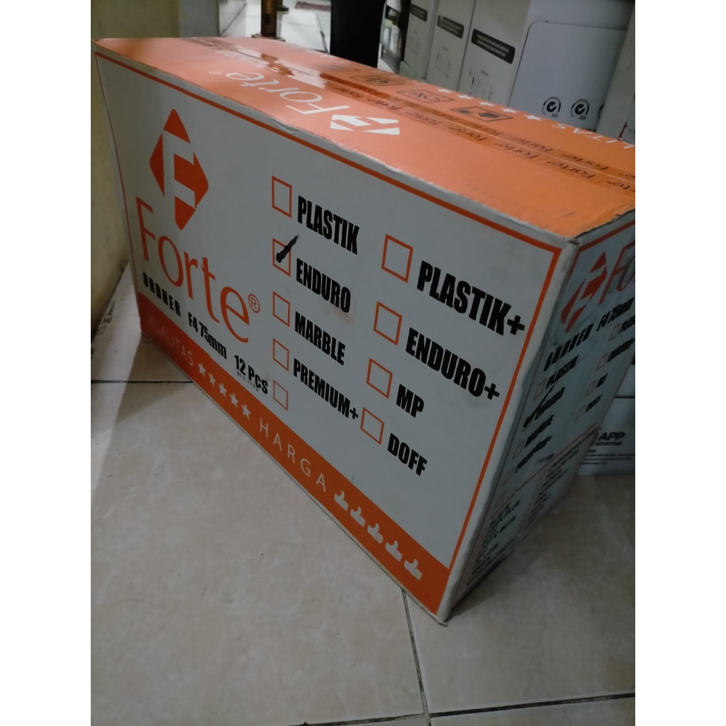 ORDNER FORTE ENDURO FOLIO/F4 HITAM - DUS