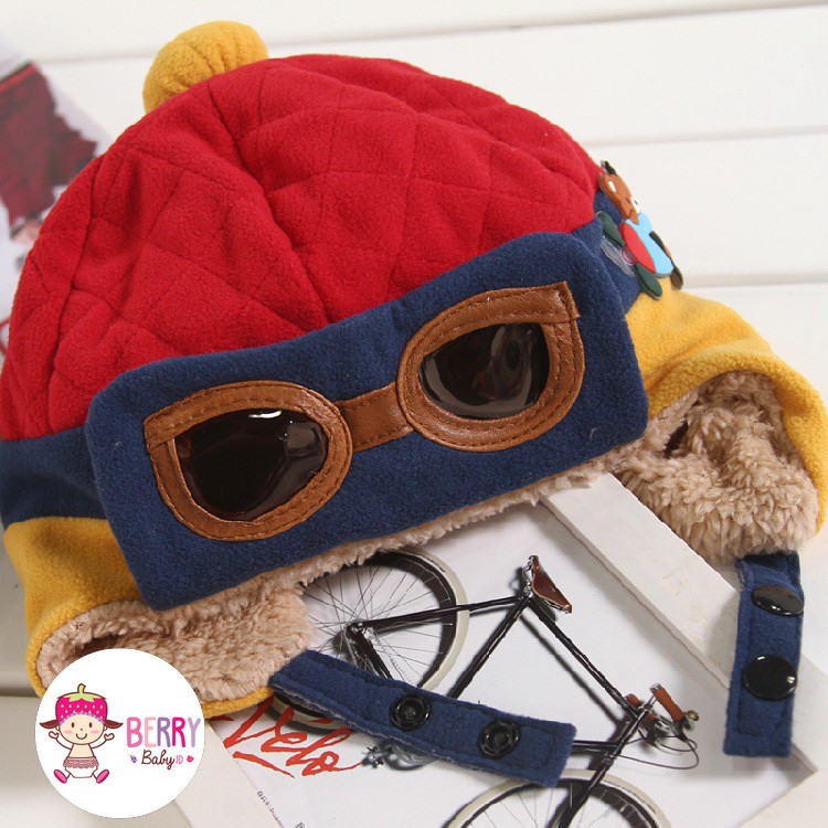 YooBerry Korean Pilot Hat Topi Pilot Bayi Anak Berry Mart