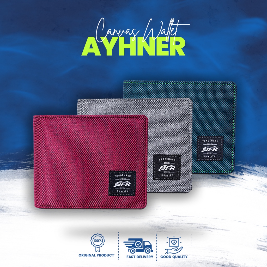 Dompet Wallet Uang Kartu Mini Lipat Tipis Murah Distro Kulit Canvas Pendek Motif Organizer Import Ko