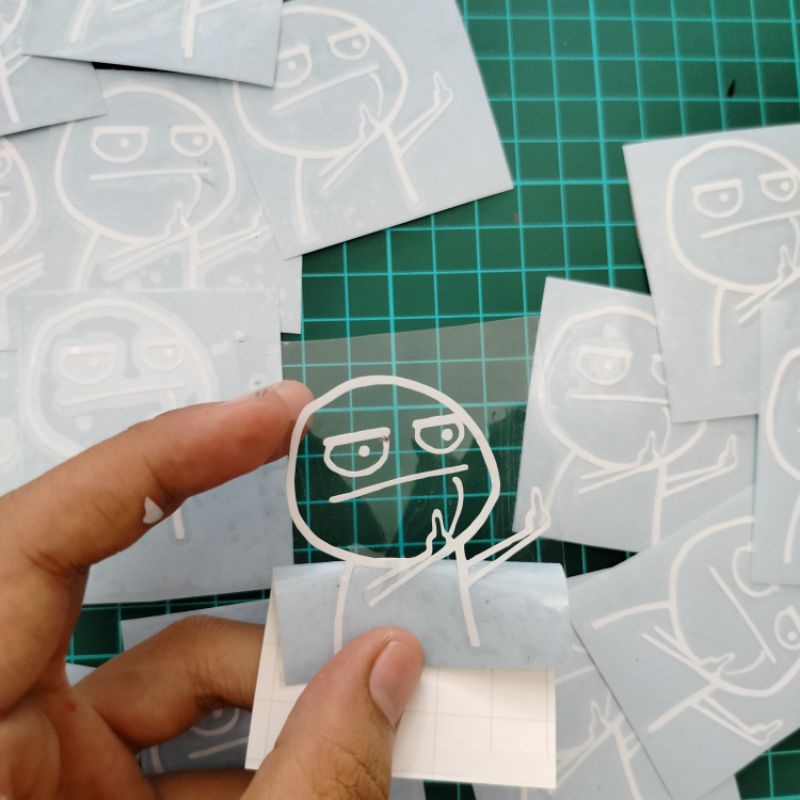 Sticker Cutting Meme Fck You