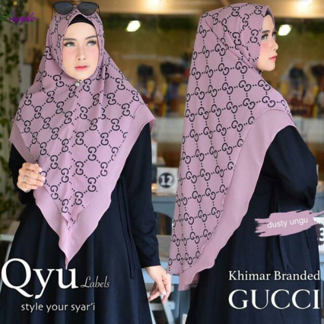 Khimar Branded Gucci
