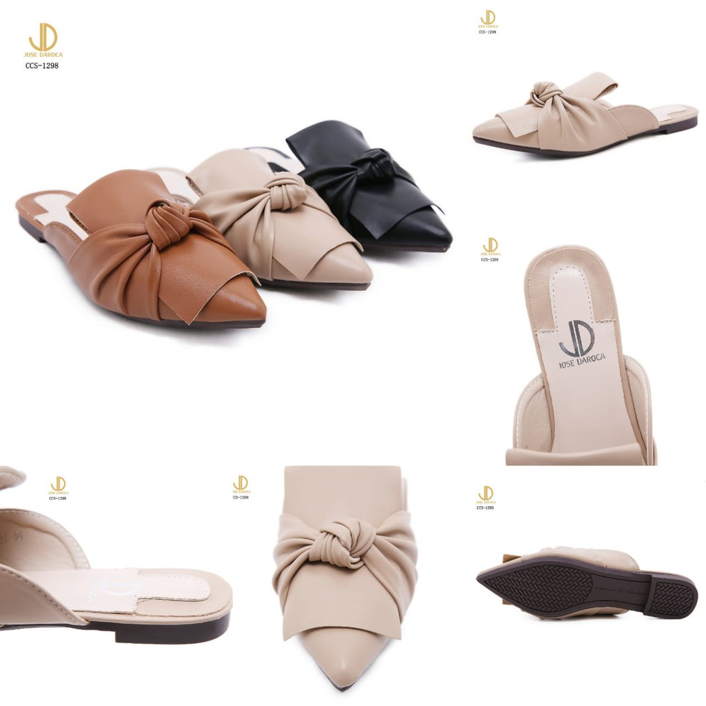 JOSE DAROCA Flat Slip On Mules Shoes #CCS-1298# Original