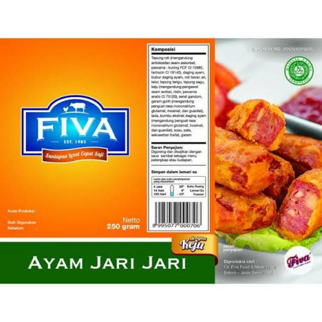 

FIVA kaki ayam jari-jari enak dan HALAL - 250gr