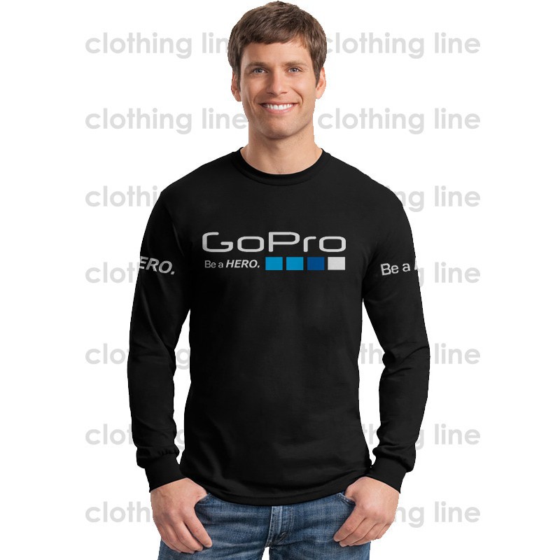 (BEST ITEM) KAOS GOPRO BE A HERO DRONE EXCLUSIVE EDITION LENGAN PANJANG -Troy.co