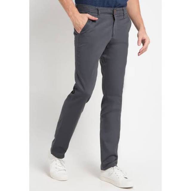 Celana chino Pria Lois  Original Abu"