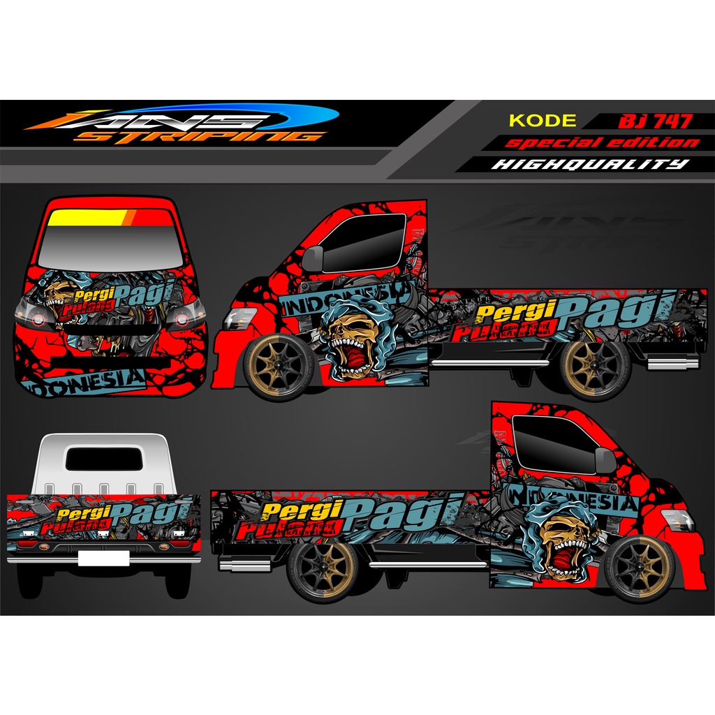 DECAL STICKER MOBIL RANMAX PICK UP, CARRY , L300 / DECAL PICK UP / DECAL GRANMAX / DECAL STICKER MOBIL