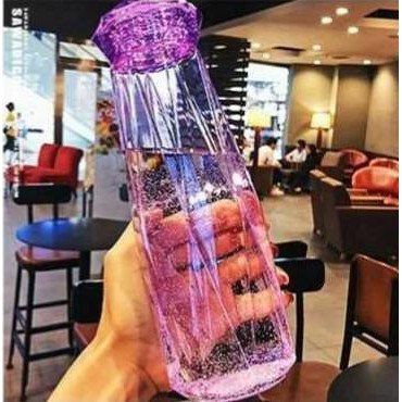 BOTOL DIAMOND KACA BOTOL MINUM TUTUP DIAMOND