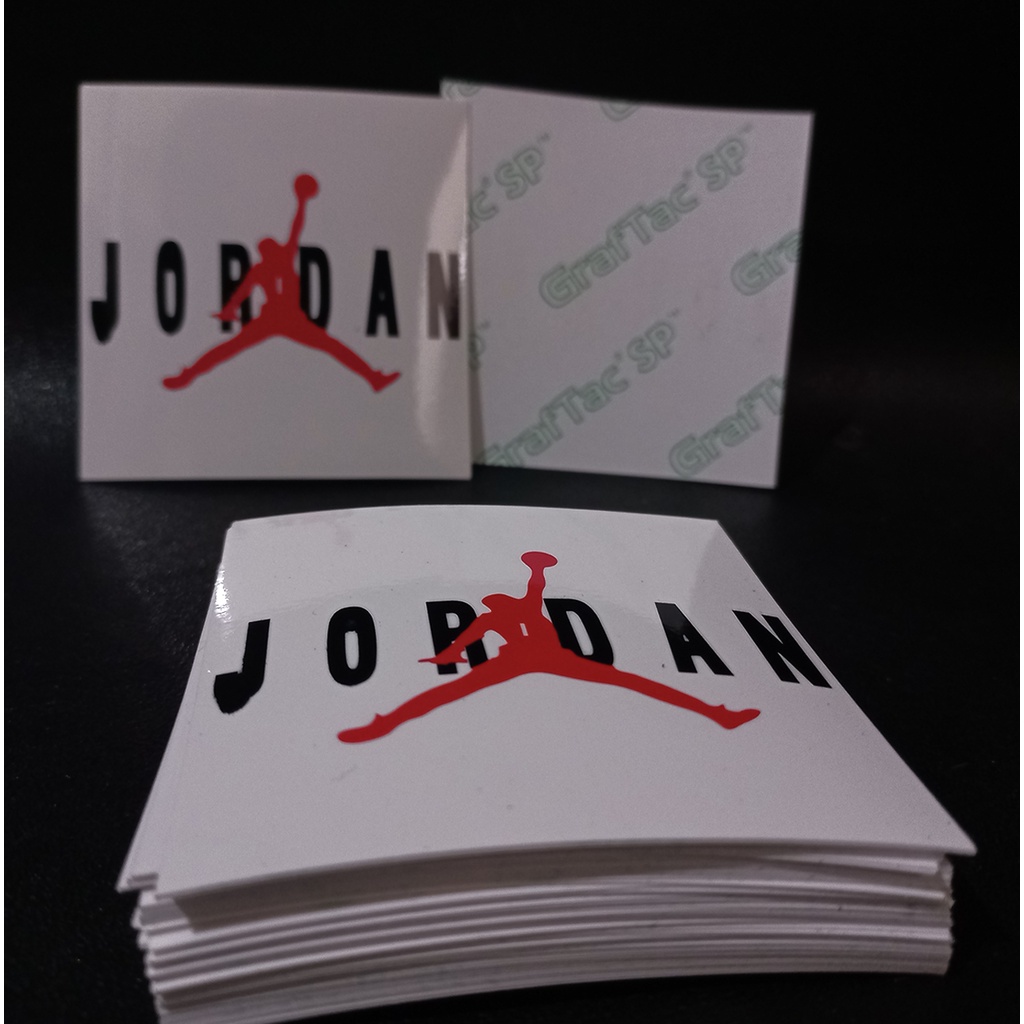 STIKER GRAFTAC - Logo Jordan - STIKER AESTHETIC LAPTOP, AKSESORIS HP, ANTI AIR, MOTIF,HELM