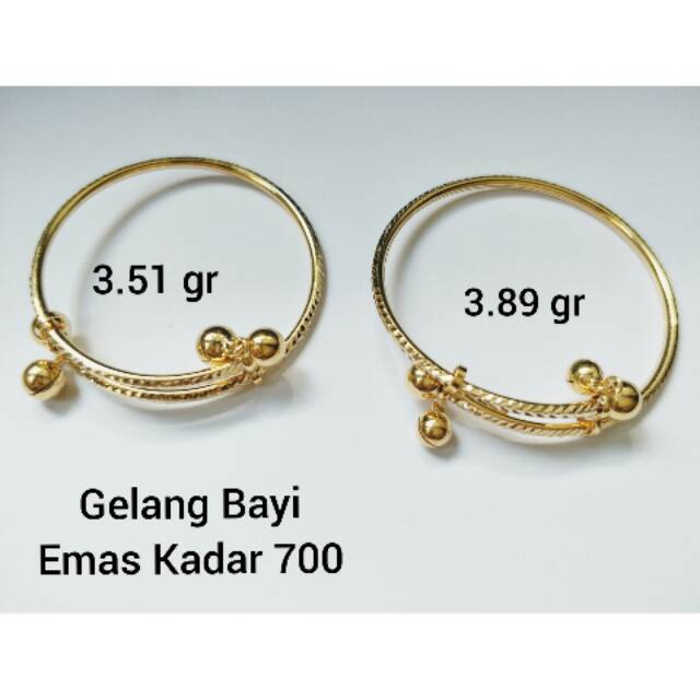  bayi  Gelang  Emas  Bayi  Perempuan 2  Gram 