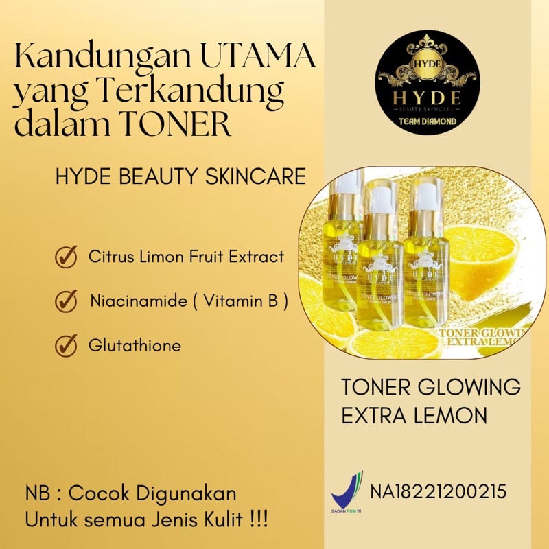 Toner Ekstra Glowing Hyde Beauty Skincare