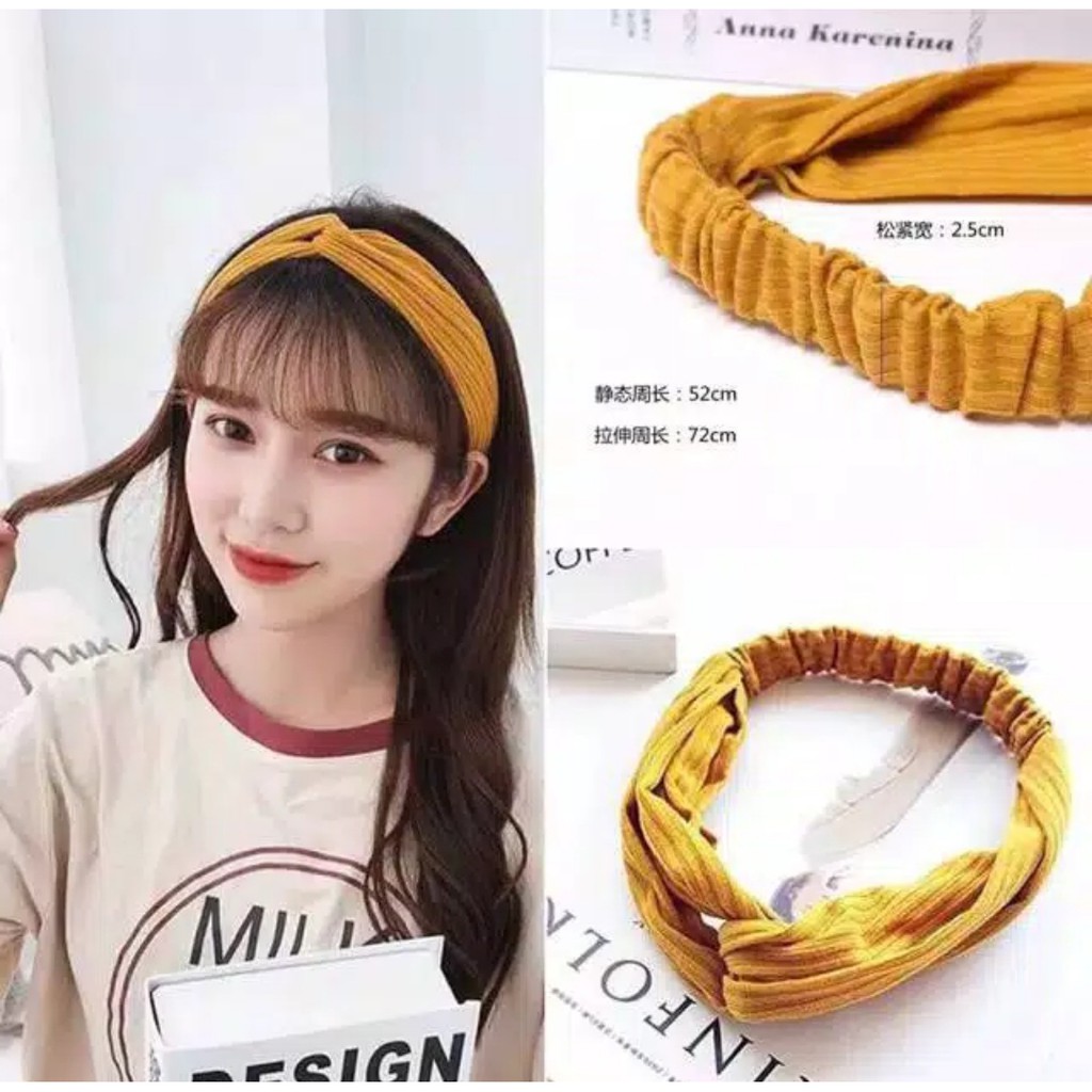 Bando Wanita / Bandana Simpul Korea Wanita / Headband Korea