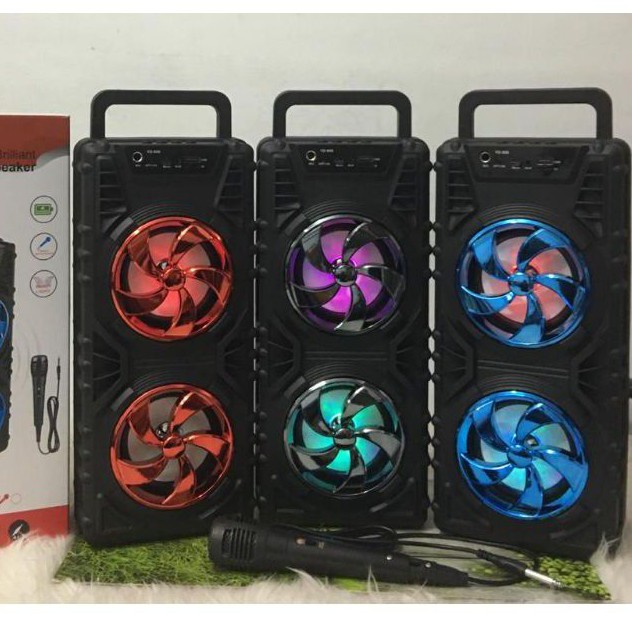 YD 806 speaker bluetooth karaoke free mic speaker aktif portabel termurah big bass