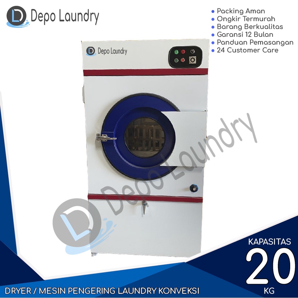 Dryer / Mesin pengering laundry 20 KG 1 putaran