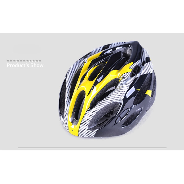 TaffSPORT Helm Sepeda EPS Foam PVC Shell - x10 Yellow