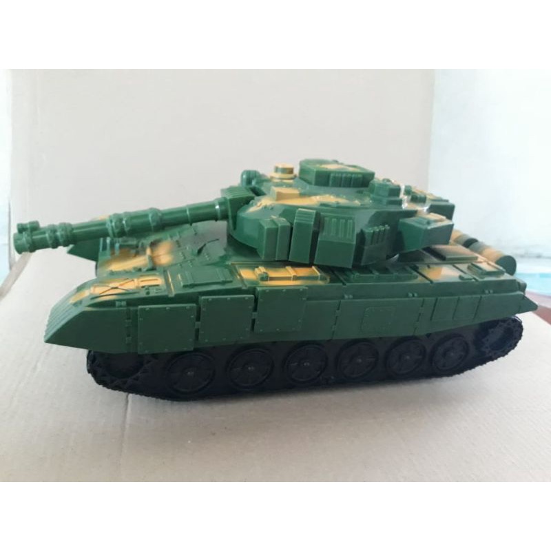 mainan mobil perang tank baja