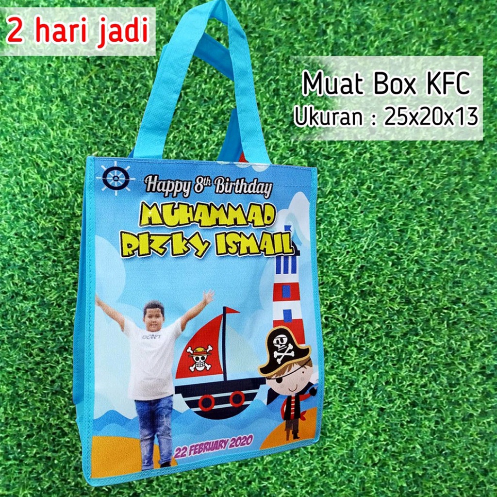 

Tas Ultah Anak / Tas Goodiebag / Custom Tas Ulang Tahun / Tas Souvenir Custom Karakter Murah