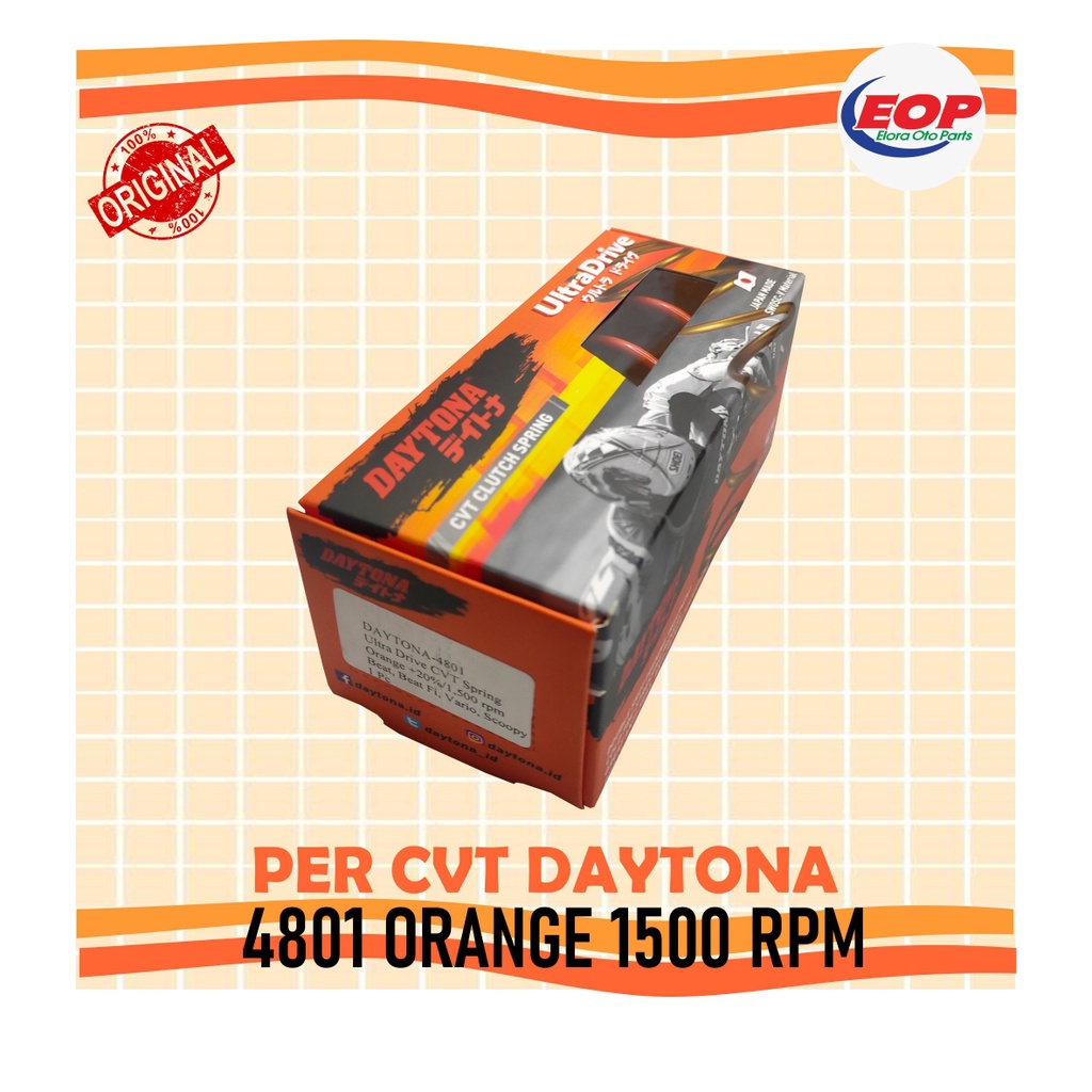 Per CVT BEAT, BEAT FI, VARIO , SCOOPY DAYTONA  4801 ORANGE ORIGINAL