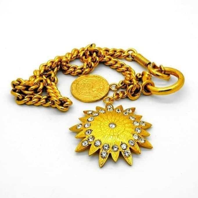 Pin Bros Rantai Beskap Koleksi Fasihioin Pakaian Model Lambang Matahari Terlaris