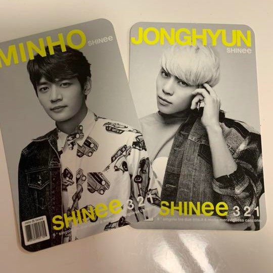 SHINee 321 Japan Photocard Official - Minho Jonghyun