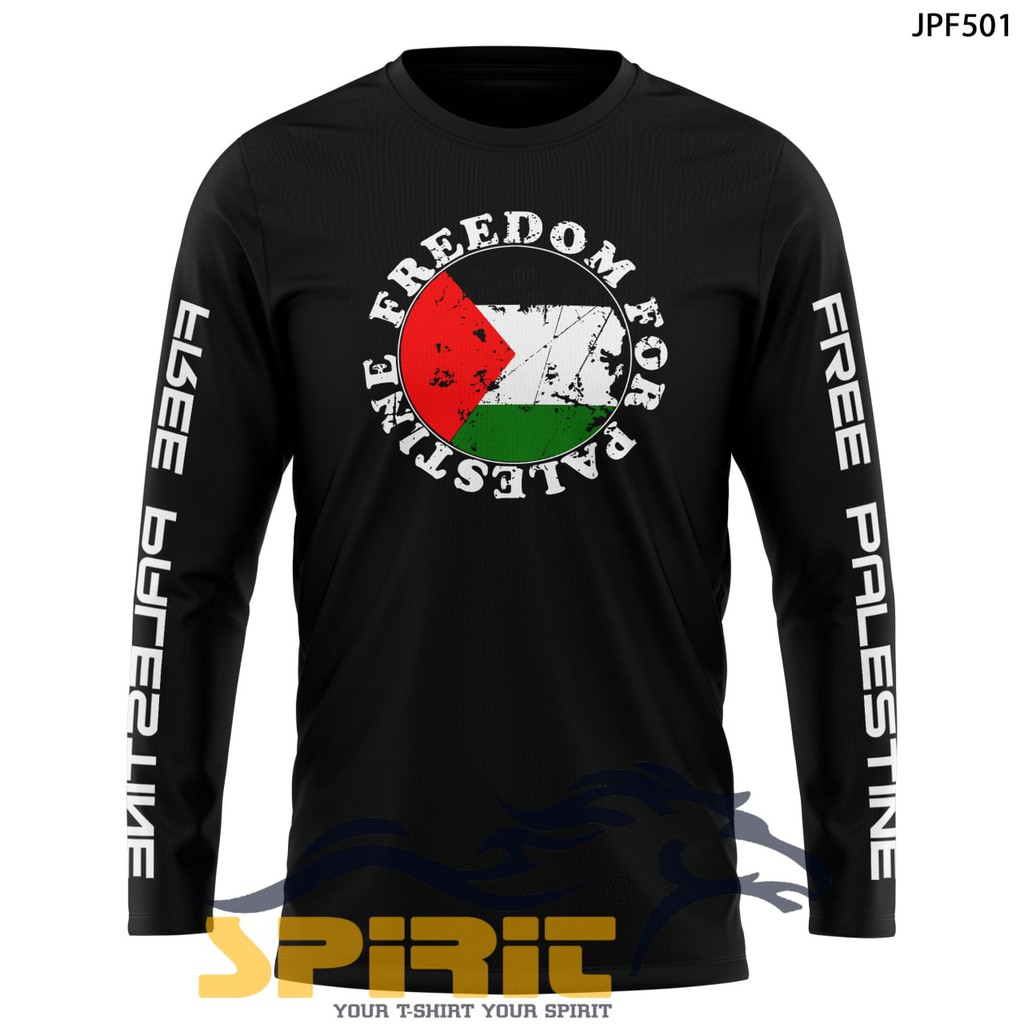 Kaos Freedom For Palestine lengan Panjang Save Palestine