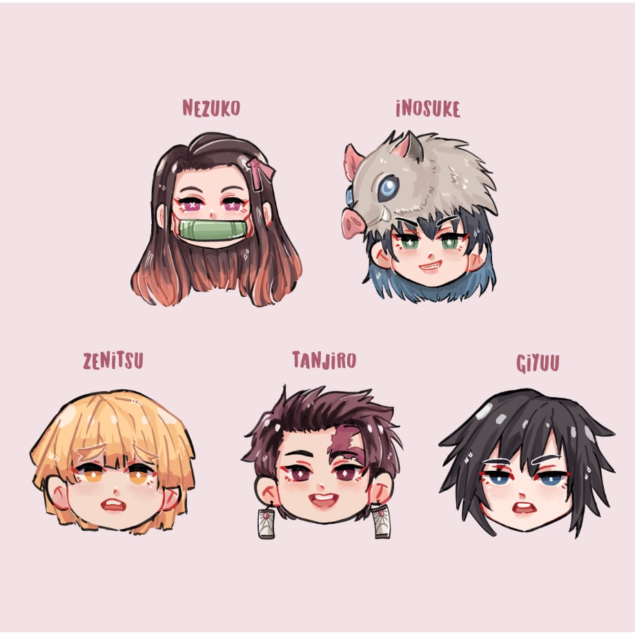 

[MIN 10 PCS] DEMON SLAYER DIE CUT STICKER