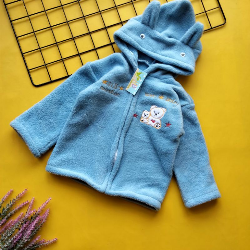 Jaket bayi kuping lucu 3-18 bulan