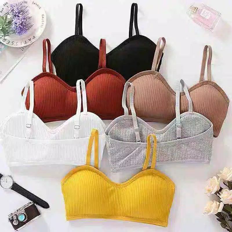 Bra Wanita Tanpa Kawat Bahan Halus BH Pakaian Dalam Bra Push Up Elastis Sexy