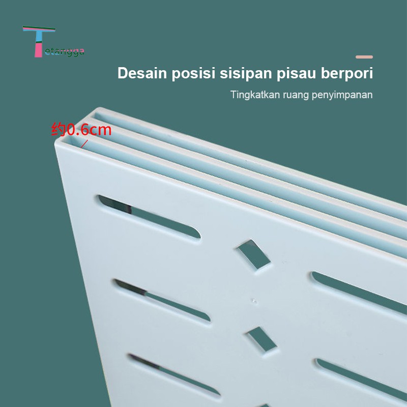 TEMPAT PISAU KOTAK penyimpanan pisau Dapur Model Tempel Dinding Penyimpanan Pisau Tempat Alat