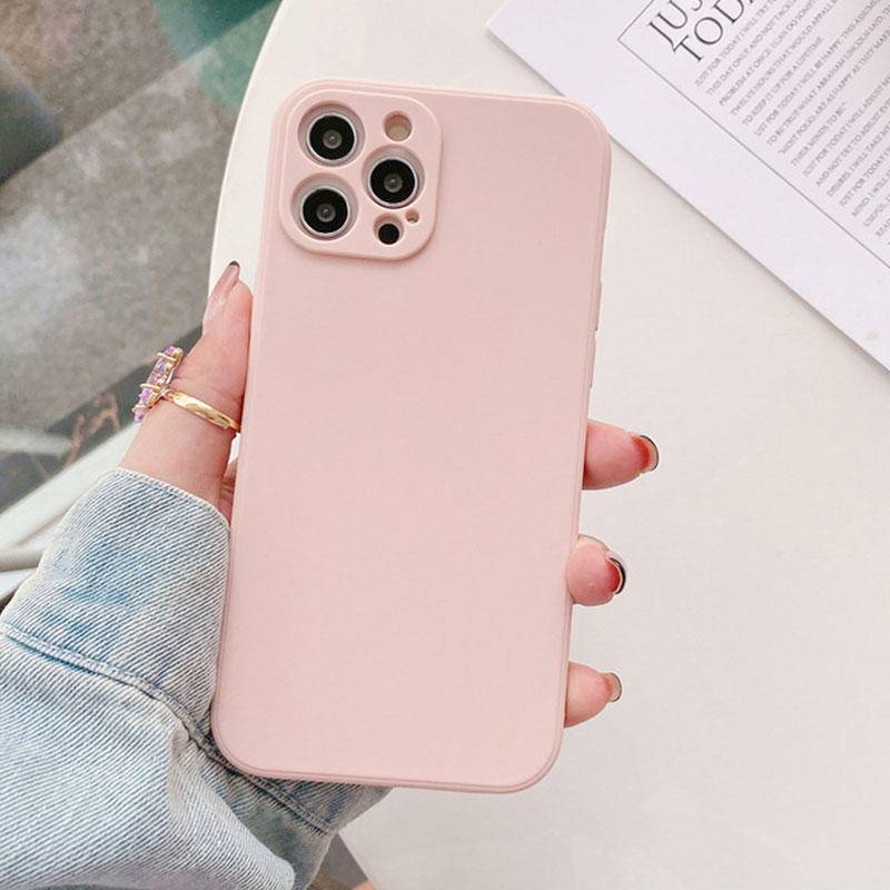 Soft Case Silikon TPU Warna Biru Hitam Untuk iPhone 13 12 11 Pro MAX Mini X XS MAX XR SE 2022 2020 6 6S 7 8 Plus