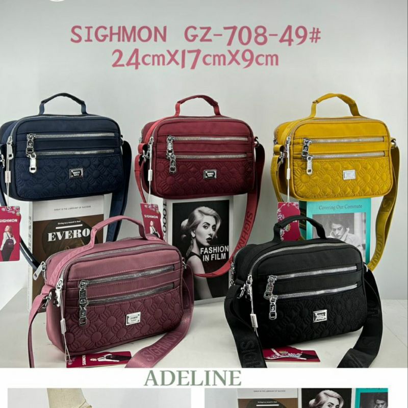 Terbaru tas selempang sighmon import 708-49 kanvas