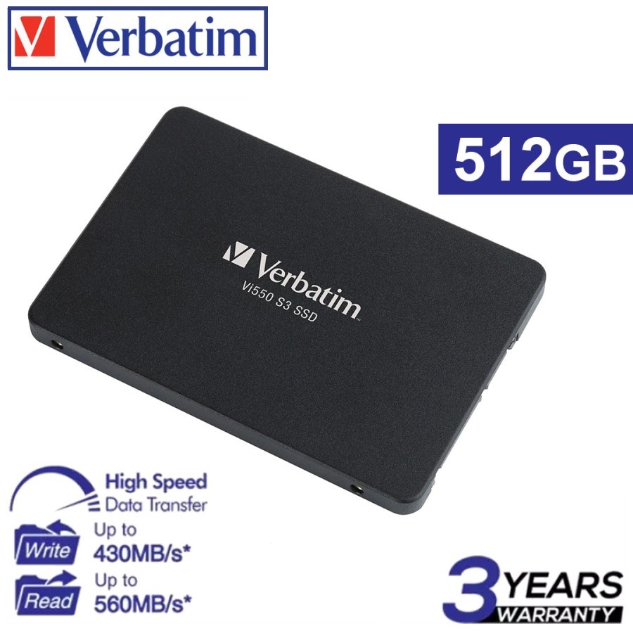 Verbatim SATA III SSD 512GB Vi550 S3 2.5" #49352
