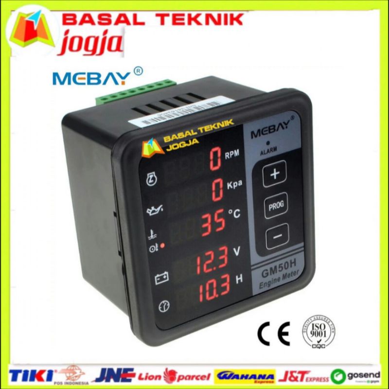 Mebay GM50H Engine Meter Panel Modul Generator Set Genset Display Monitor Oil Pressure Temperature R