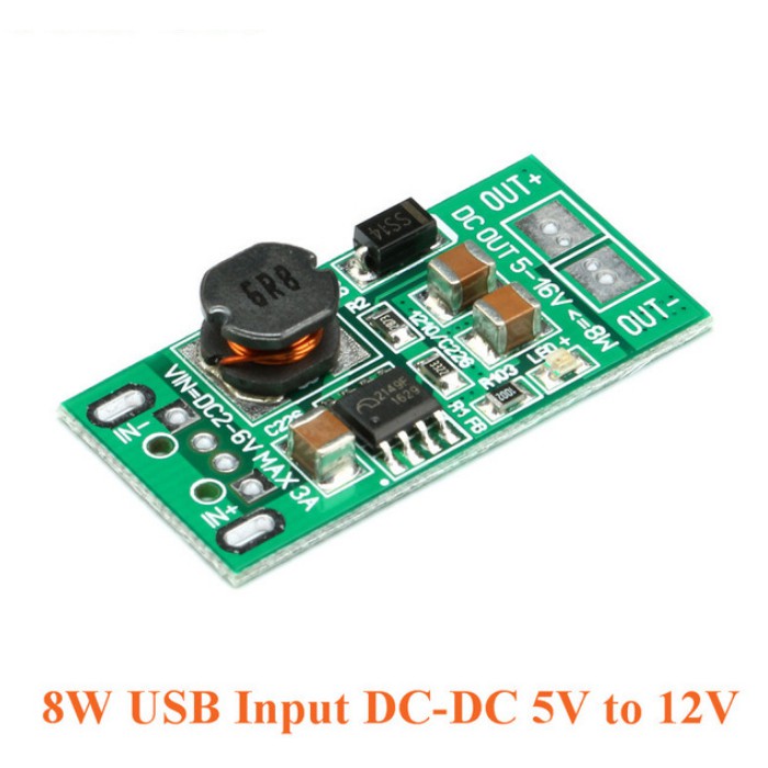 DC-DC 5V to 12V 3A 8Watt Step Up Boost Module Power Supply Converter