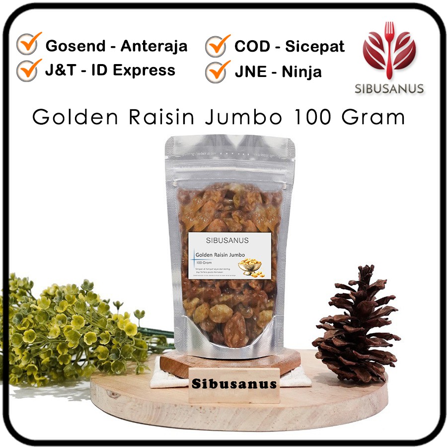 

Raisin Kuning Jumbo 100gr - Golden Raisin Jumbo 100 Gram