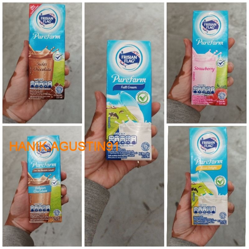 

Frisian Flag Susu UHT Fullcream Strawberry Swet Delight Belgian Chocolate Swiss Chocolate Cokelat 225Ml