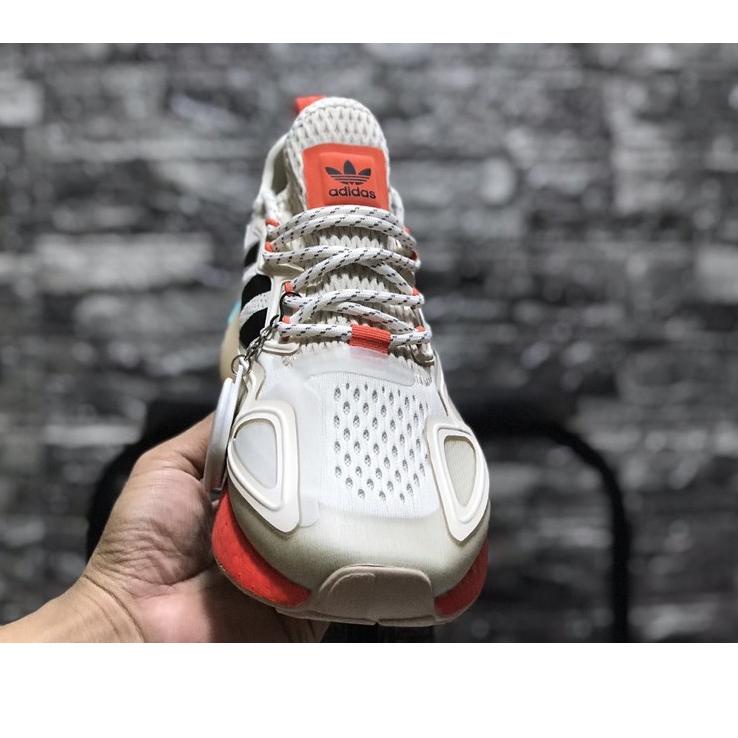 Sangat Nyaman.. ADIDAS ZX 2K BOOST LINEN CORE BLACK ORANGE