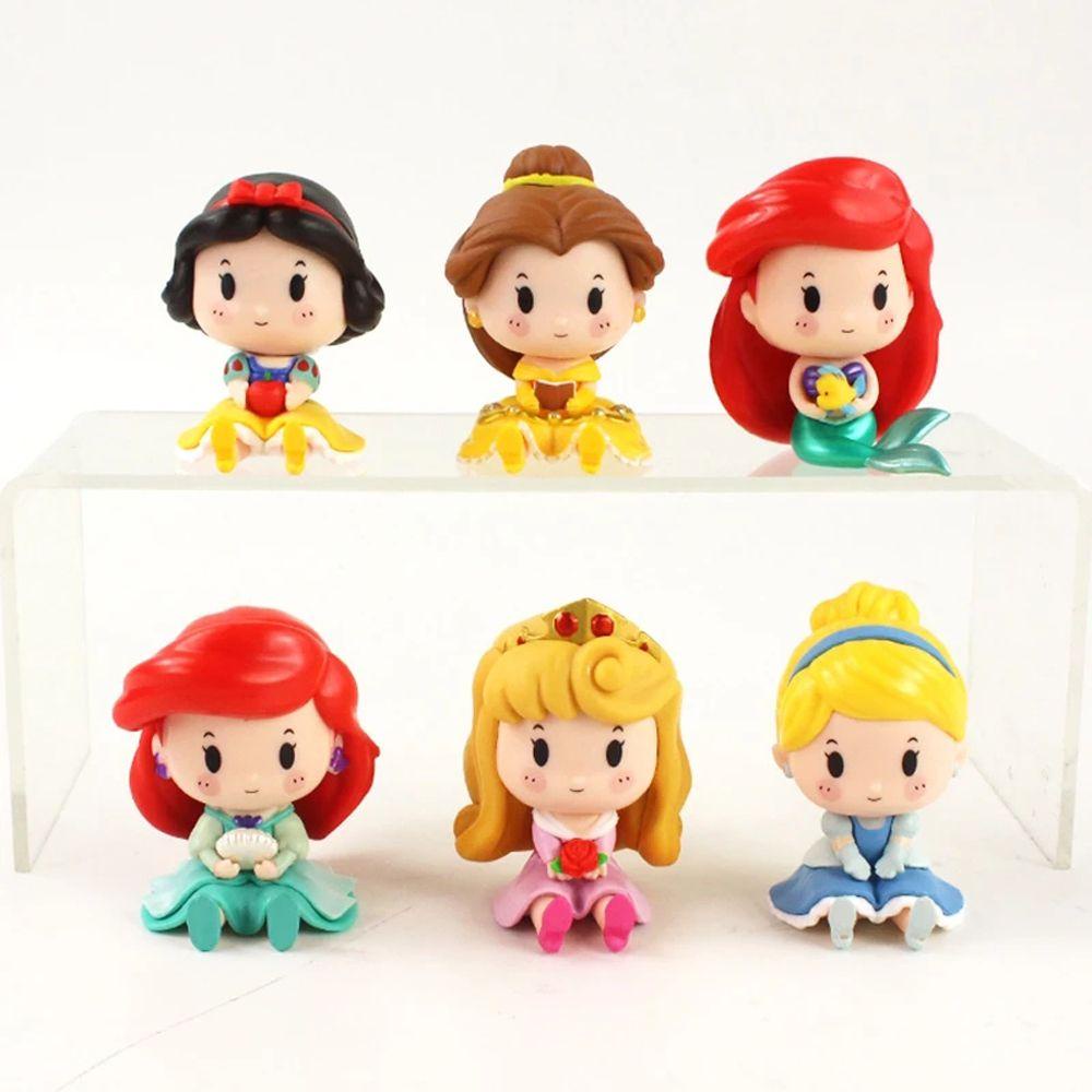 Needway   Princess Action Figure Koleksi PVC Belle Ornamen Kartun Anak Hadiah Cinderella Anime Figure